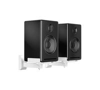 suptek 2 Soporte de Pared para Altavoces, Universal Soporte Altavoces por Bose/Edifier/Hivi/JBL/Sony, Capacidad de Carga de hasta 25kg, Incline hacia Arriba y hacia Abajo & Gire - SPM201 (Blanco, XL)