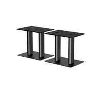 suptek Soporte de Escritorio para Altavoces (Pack de 2): Estantes de Mesa Universales para Altavoces de Estantería, Blanco, SDM003LW (SDM003XLB)