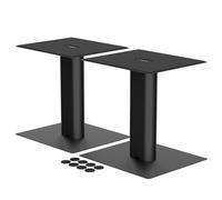 suptek Soporte de Escritorio para Altavoces (Pack de 2): Estantes de Mesa Universales para Altavoces de Estantería, Blanco, SDM003LW (SDM003LB)