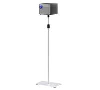 suptek Soporte de Suelo para Proyector, Altura Ajustable 94-125cm, Base en L para Sofá o Cama, Rotación 360°, Carga 3kg, Soporte Minimalista para Mini Proyectores y Cámaras, Blanco, PR001FW
