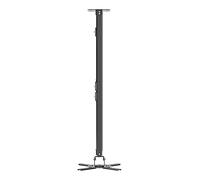 suptek Soporte Proyector Techo, Giratorio 360° e Inclinable 90°, Ajustable 780-1250mm, Soporte de Techo para Proyectores de hasta 13,6 kg, Soporte Proyector Pared (Negro) - PR05LW