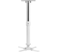 suptek Soporte Proyector Techo, Inclinación de 90° Rotación de 360° hasta 13.6Kg, Extensión Ajustable a 54cm, Soporte Proyector Pared (Blanco) - PR05W