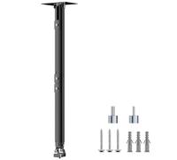 suptek Soporte Proyector Techo y Pared: Brazo Largo Extensible 78-125cm para Mini Proyector, Techo Inclinado, Rosca 1/4 M4 M6, Carga 13.6kg, Negro, PR05LMINIB