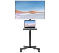 Suptek Soporte TV Ruedas, Soporte TV Pie para Television de 21 a 60 Pulgadas LCD/LED/Plasma, hasta 35KG, Altura Ajustable, Inclinación +3/-12°, MAX Vesa 400x400mm