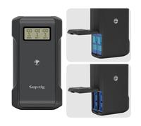 Suptig Banco de energía con Cargador de batería, 10,000 mAh, Compatible con GoPro Hero 12, Hero 11, Hero 10, Hero 9, Hero 8, Hero 7, Hero 6, Hero 5.