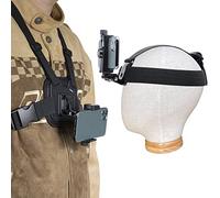 Suptig Kit de Soporte para Correa de Pecho para teléfono POV/VLOG, Clip de teléfono Celular para iPhone, Samsung, GoPro Hero 13, Hero 12, 11, 10, 9, 8, 7, 6, 5, 4, 3, 2, 1, AKASO, dji Osmo Action CAM