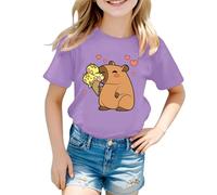 SUPTTING Camiseta de mujer moderna y juguetona con hombros descubiertos, camiseta de manga corta, informal, linda, con estampado de oso, con diseño de ositos, con lentejuelas, corazón, parte superior