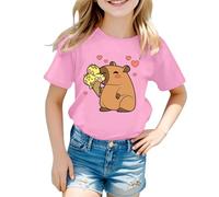 SUPTTING Camiseta de mujer moderna y juguetona con hombros descubiertos, camiseta de manga corta, informal, linda, con estampado de oso, con diseño de ositos, con lentejuelas, corazón, parte superior