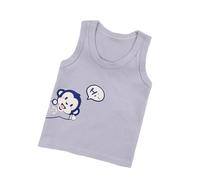 SUPTTING Camiseta de tirantes para chicos informal, suave y cómoda, sin mangas, cuello redondo, estampado de dinosaurio, camiseta de verano, camiseta muscular, camiseta básica para ocio, para parque