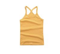 SUPTTING Camiseta de tirantes para niños, cómoda, transpirable, con corte de espalda cruzada, camiseta deportiva básica en las axilas, camiseta de verano Slim Fit para la educación física en verano