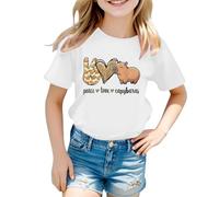 SUPTTING Camiseta para el día del padre y niña, divertida, bonita, manga corta, cuello redondo, lema, desenfadada, diseño de animales, declaración gráfica de perro, gran tamaño para regalo para papá