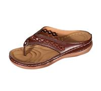 SUPTTING Cómodas e informales para mujer, sandalias bohemias minimalistas, tacón plano, plantilla suave, correa trenzada, sandalias de verano, sandalias de playa para el día a día, paseo por la playa