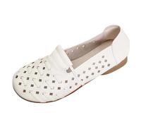 SUPTTING Mocasines para mujer, cómodos, transpirables, suela plana, sin cordones, informales, marítimos, material exterior trenzado, costuras decorativas, mocasín para paseos por la ciudad, Estilo Z03