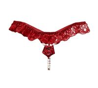SUPTTING Ropa Interior de Tanga G Elástica para Mujer, Tangas de Encaje para un Look Seductor, Bragas de Bikini para el Verano, Braguitas Cómodas para Mujer