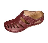 SUPTTING Sandalias para mujer, cómodas, transpirables, de punta abierta, tacón de cuña, mules, informales, bohemias, tejidas, antideslizantes, para paseos por la ciudad, visitas a la playa, Estilo R06