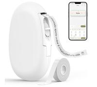 SUPVAN E10 Etiquetadora Bluetooth con Etiquetas 6m Continua Impermeable, App Versátil con 30+ Fuentes 600+ Íconos, para el Hogar, la Cocina, la Escuela y la Oficina, Blanco