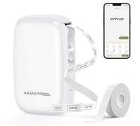 SUPVAN Katasymbol E16 - Impresora de Etiquetas portátil con Bluetooth, autoadhesiva, Mini etiquetadora térmica para casa, Oficina, iOS y Android, con 1 Cinta de Etiquetas
