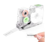 SUPVAN KATASYMBOL G15M Etiquetas Transferencia Térmica Autoadhesivas Resistentes al Calor/Luz, 14 mm x 30 mm, 240 Uds/Rollo (Negro sobre Transparente)