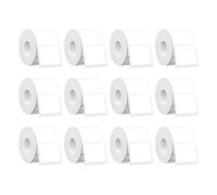 SUPVAN KATASYMBOL T50M Pro Impermeabilización Térmica Etiquetas Adhesivas, 12 Rollos, 40 mm x 30 mm, 250 Uds/Rollo, Negro sobre Blanco