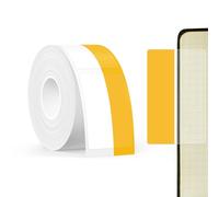 SUPVAN KATASYMBOL T50M Pro Impermeabilización Térmica Etiquetas Adhesivas, 45 mm x 13 mm + 15 mm, 60 Uds/Rollo, Negro sobre Amarillo