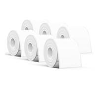 SUPVAN KATASYMBOL T50M Pro Impermeabilización Térmica Etiquetas Adhesivas, 6 Rollos, 50 mm x 80 mm, 100 Uds/Rollo, Negro sobre Blanco