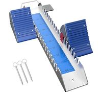 Supvision Multi-Función Relámpago Bloque de Arranque Pedales Sprinter 6 Ángulo Ajustable Sprinter Pista y Campo Aluminio Adecuado para Pista de Plástico Pista de Ceniza