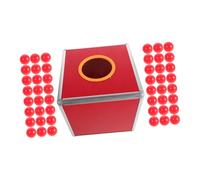 SUPVOX 1 Juego Caja de Transparente con Rojas Contenedor Multifuncional para Votaciones y Donaciones para Fiestas