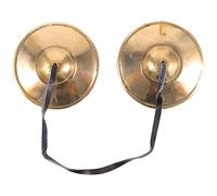 SUPVOX 1 Juego Campana De Cobre Accesorios De Campana De Sonido Tibetano Carillones De Dedo Platillo Pequeño Instrumento De Platillos De Dedo Gong Zills Música Niño Tíbet