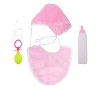 SUPVOX 1 juego de accesorios para disfraz de bebé, babero gigante, chupete, biberón, gorro, decoraciones para fiesta de cosplay, disfraces de carnaval, accesorios para fotomatón.