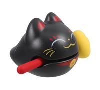 SUPVOX 1 Juego De Adornos De Descompresión De Peces De Madera Bloque De Gato Instrumento Musical De Percusión Juguete Relajante De Oficina Descompresión De Oficina Ritmo De Dibujos