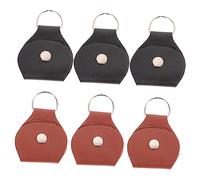 SUPVOX 1 Juego Estuche De PU Púas De Guitarra De Organizador De Plectros Bolsa Creativa De Almacenamiento Músicos 6 Piezas