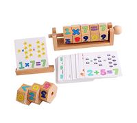 SUPVOX 1 Juego Juguete Educativo de Bloques de Madera Puzzle Cognitivo Aprendizaje Estimula Habilidades y Sociales Pequeños