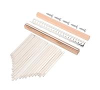 SUPVOX 1 Juego Para Piano De Pulgar De Montaje De Piano De Pulgar Piano De Pulgar De 17 Teclas Kit Kalimba Hecho a Mano Dedo Metal Símbolos Fonéticos Reemplazar