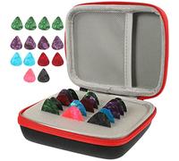 SUPVOX 1 Juego Recoger Bolsa De Almacenamiento Bolsa De Púa De Guitarra Púas De Ukelele Púa De Bajo Accesorios Para Bajo Púas De Guitarra De Ágata Elegir Clip Reemplazar El Plastico