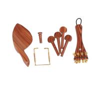 SUPVOX 1 Juego Reparacion De Violines Clavijas De Violín Cordal De Violín Juego De Mentonera Para Violines Reposapiés Para Violín Madera De Azufaifa*aleación Afinación Cola