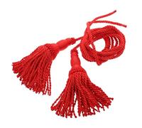 SUPVOX 1 Par Cuerda Trenzada Roja con Borlas para Instrumentos de Cuerda de Honor para Bugle para Ceremonias