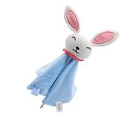 SUPVOX 1 pieza Toalla de Consuelo para Bebés de Peluche con Diseño de Conejo Azul de Juguete de Interacción y para Recién Nacidos Suave y Piel