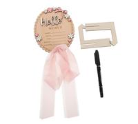 SUPVOX 1 Set Placa de Recuerdo de Nacimiento Personalizada con Boli para Anuncio de Ñiño, Decoración para Baby Shower y Guardería