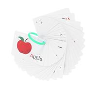 SUPVOX 1 Tarjetas de inglés para educación temprana Juguete portátil para Juguete de Papel para Juguetes cognitivos para Accesorio para Abdominales
