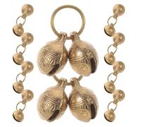 SUPVOX 10 Cascabeles de Cobre para Collar de Mascotas Diseño Cabeza de Tigre 22Mm Accesorios para Collar de Perro y Gato Ideales para Entrenamiento y Festivales Navideños