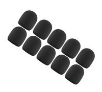 SUPVOX 10 Fundas Protectoras de Micrófono de Espuma Gruesa Negras para Ktv y Sala de Conferencias, Material Transpirable Que Protege del Viento
