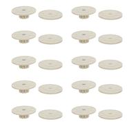 SUPVOX 10 Juegos de Arandelas y Tuercas M6 para Jaulas de Pájaros, Kit de Fijación Antirrayas para Perchas y Accesorios de Plataformas, Montaje Rápido para Jaulas de Periquitos