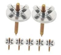 SUPVOX 10 Juegos Tornillos Metálicos para Jaula de Pájaros Fijación Duradera para Perchas y Accesorios Incluye Tuercas y Arandelas Compatibles con Soportes y Juguetes para Mascotas