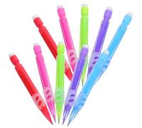 SUPVOX 10 Mini Lápices Mecánicos Cortos 0,7 Mm de Plástico Multicolor con Borrador Integrado, Portaminas para Dibujo, Escritura y Útiles Escolares en Hogar y Oficina