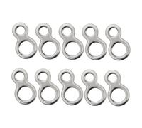 SUPVOX 10 Piezas Anillas De Pesca Divididas De Alta Resistencia Conectores para Línea De Pesca Forma De Ocho para Conectar Señuelos Mar o Río