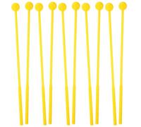 SUPVOX 10 Piezas Baquetas De Tambor Infantil, Palos De PláStico Para PercusióN, Accesorios Para Instrumentos De Percusión, Amarillo, Mango CóModo Y FáCil De Usar, Ideal Para EducacióN Mus