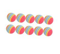 SUPVOX 10 Piezas Bolas de Entrenamiento para Golf Esponja Ligera y Flexible Colores para Práctica Interior Segura Color Aleatorio Color Aleatorio