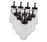 SUPVOX 10 Piezas Botellas Dispensadoras de Aceite Plástico Reutilizables Antigoteo Para Lámparas Quinqués Velas Camping Doméstico