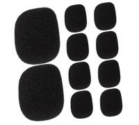 SUPVOX 10 piezas Cubiertas Micrófono Mini Antiviento para Micrófonos de Solapa y Diadema Protección Eficaz contra Ruido Compatibles para Conferencias y Enseñanza