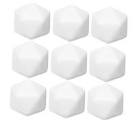 SUPVOX 10 Piezas Dados en Blanco Juego Juguete echado a un Lado pequeño Dados Surtidos elaboración de Dados Cubos de acrycil en Blanco Cubos de Historia Dados de Bricolaje Acrílico